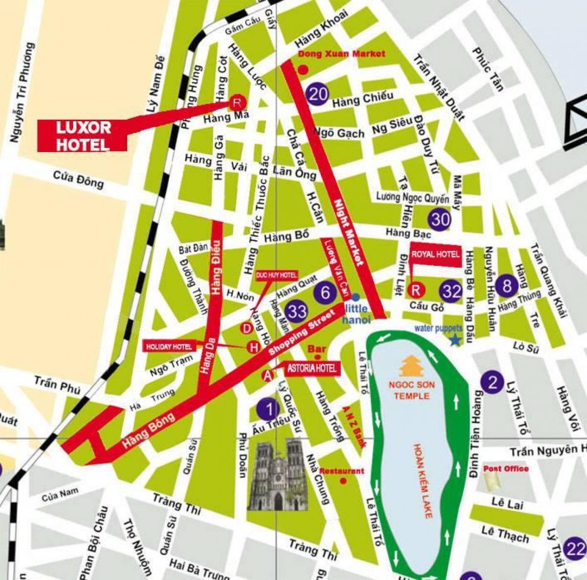 Zemljevid hanoi ulica